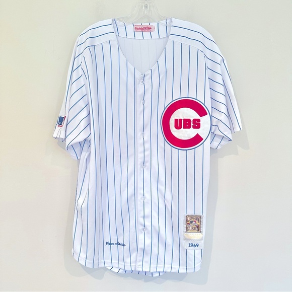 Mitchell &‎ Ness Chicago Cubs Ron Baseball Jersey Medium 50 100th Anniversary - Picture 1 of 7